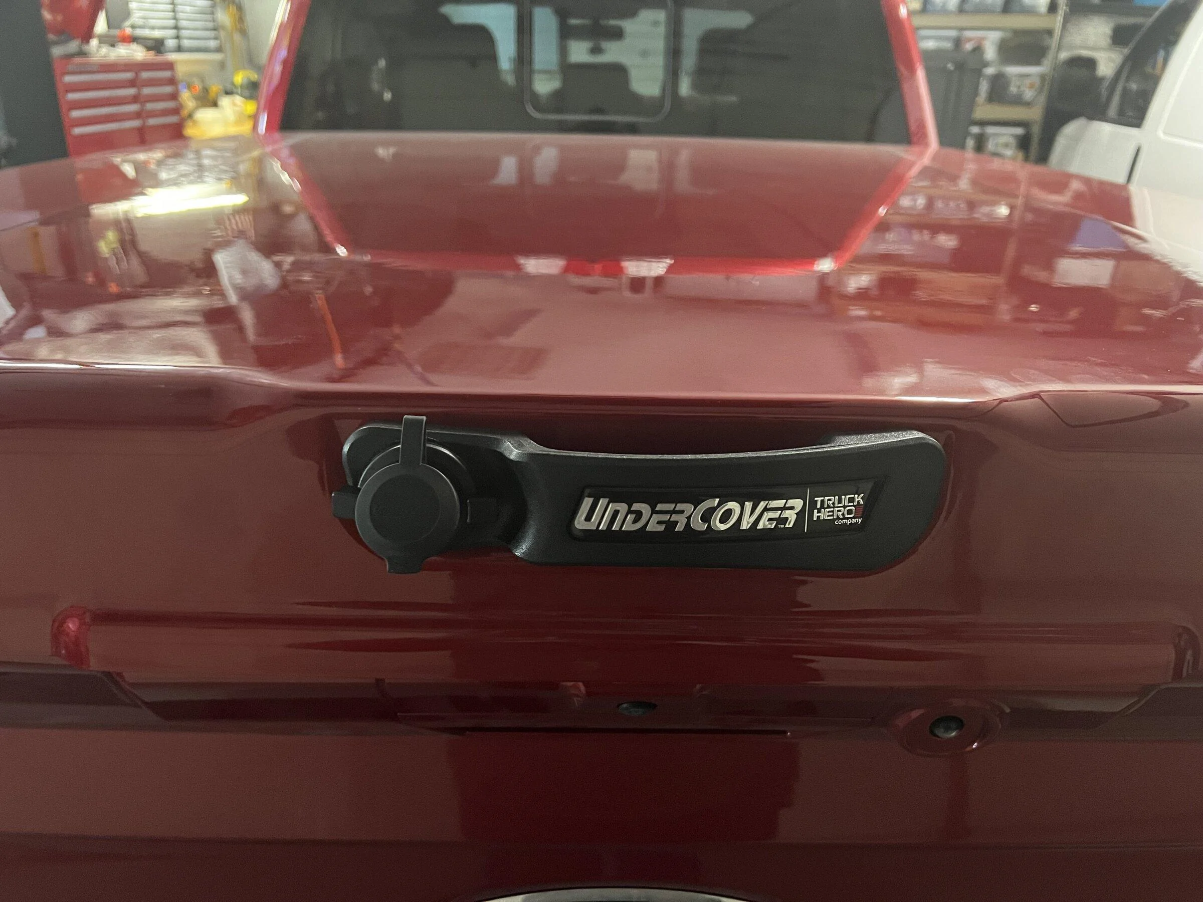 Ford F-150 Installed color matched paint bed Bed Cover and Bed Rug IMG_7505