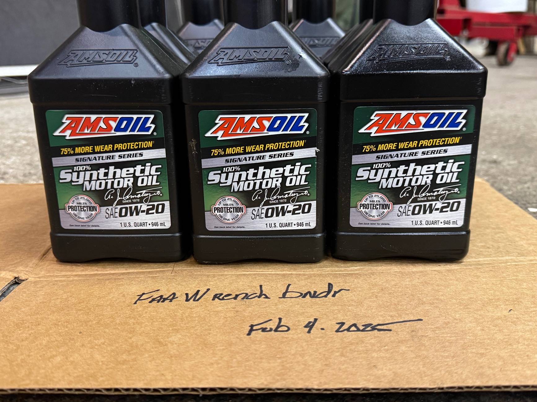 Ford F-150 AMSOIL SS 0w20 eight quarts IMG_7529