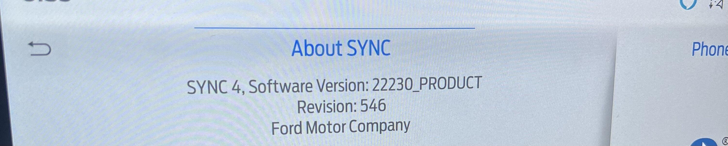 Ford F-150 Is my OTA up to date? IMG_7631