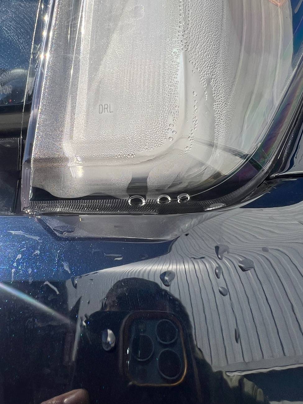 Ford F-150 2024 Lariat water in headlights IMG_7692