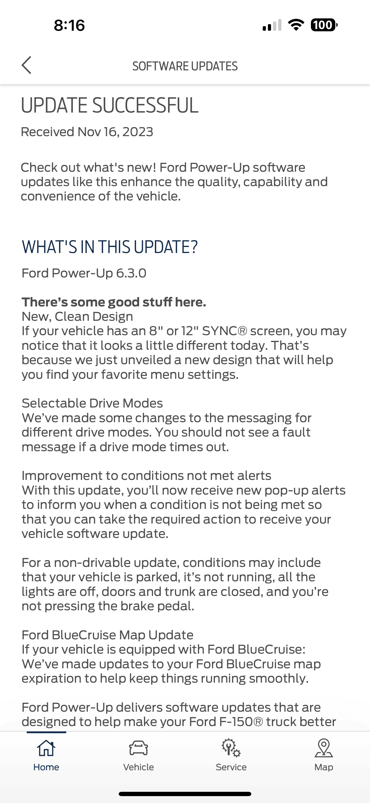 Ford F-150 Ford Power-Up 6.3.0  SYNC version 23291 IMG_8319