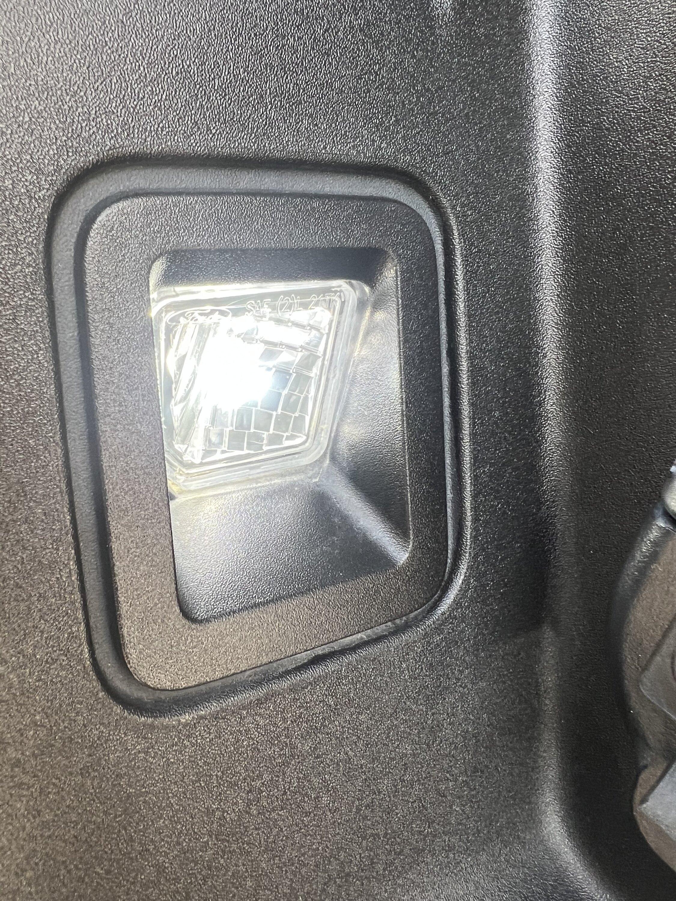 Ford F-150 license plate light bulbs IMG_8473