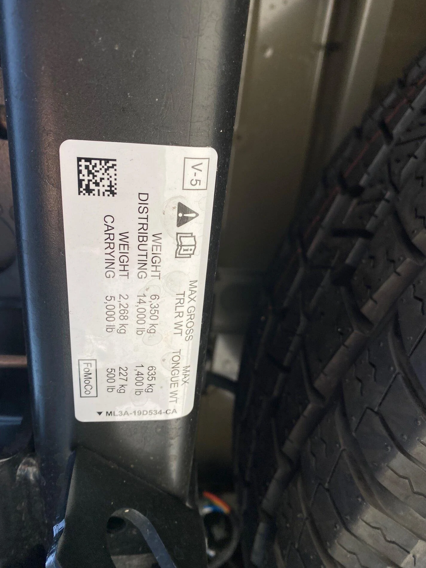 Ford F-150 2021 F-150 Payload Stickers IMG_8488