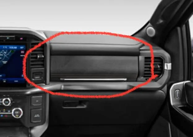 Ford F-150 Upper glove box sticking closed IMG_8547