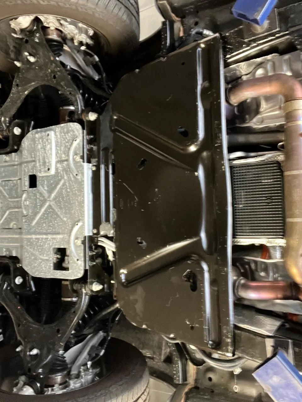 Ford F-150 Factory catalytic converter protection IMG_8636
