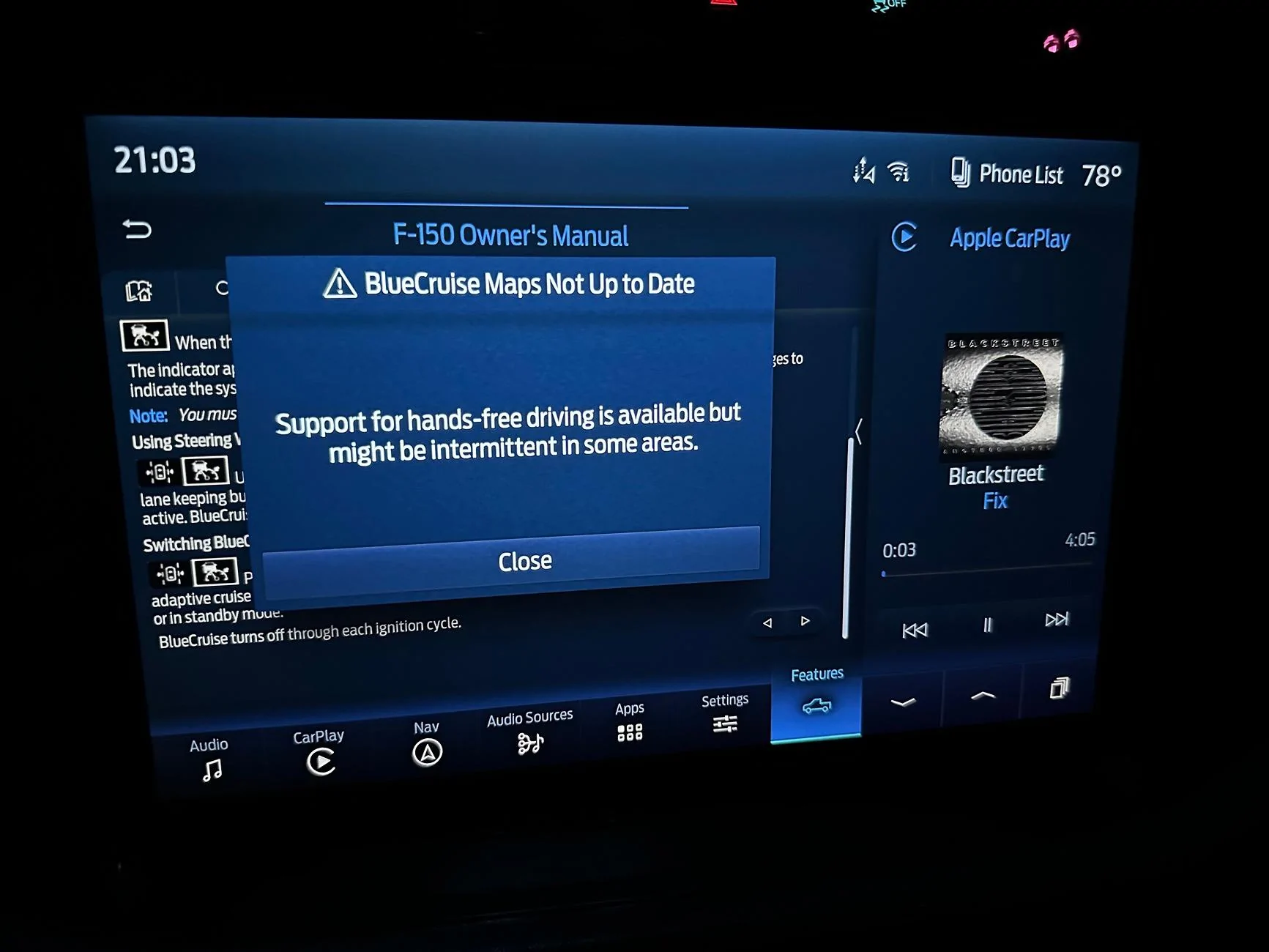 Ford F-150 Help — BlueCruise not showing up under Connected Services IMG_9722
