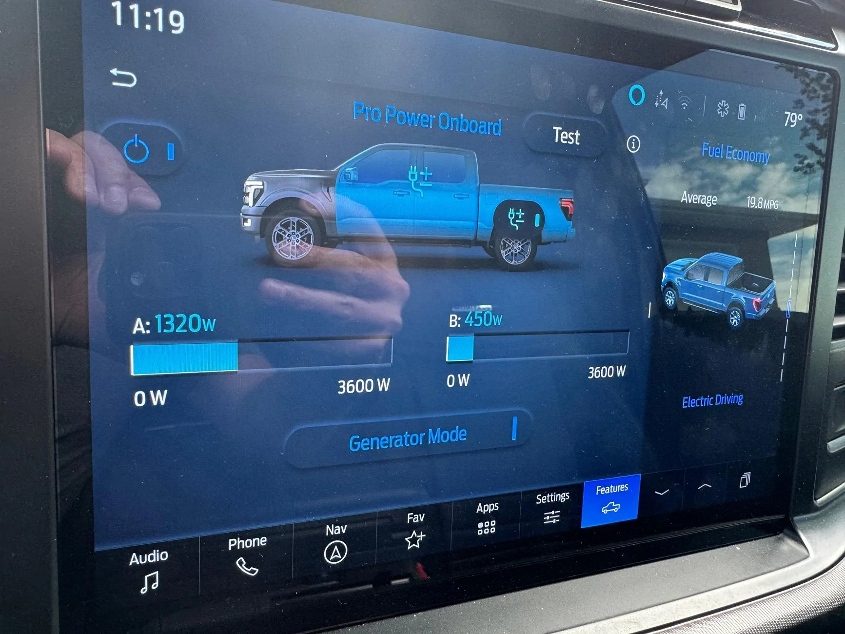 Ford F-150 Installed Transfer Switch in House IMG_9965