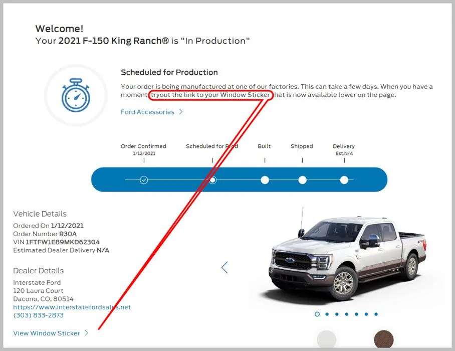 Ford F-150 March 1 Build Week In Production