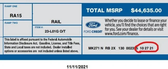 Ford F-150 New recall: Front Park Lamp Flicker (NHTSA # 22V686) inkedsticker-jpg