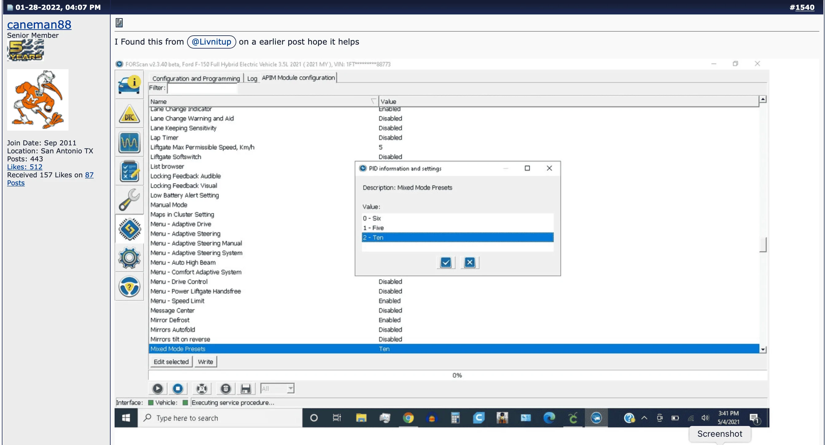 Ford F-150 FORScan Favorite Mods? IOD side cards