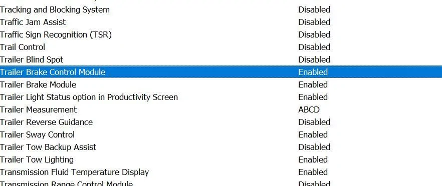 Ford F-150 Forscan trailer control help please ipc manual