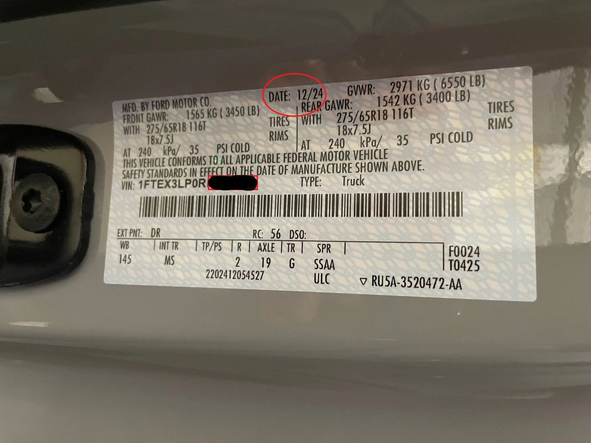 Ford F-150 When were the last 2024's built? iumfEif