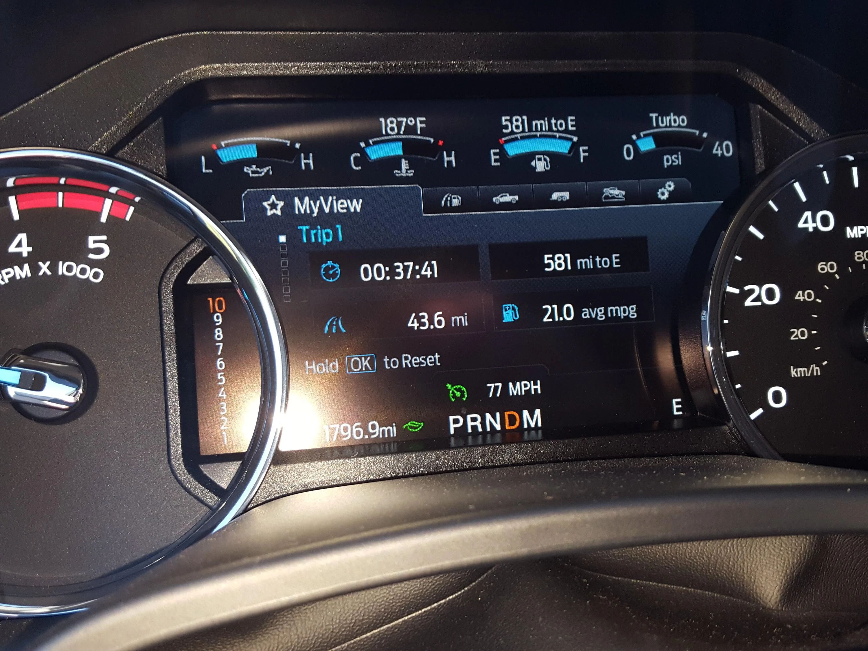 Ford F-150 Locking out gears june 2021 fl trip (1)