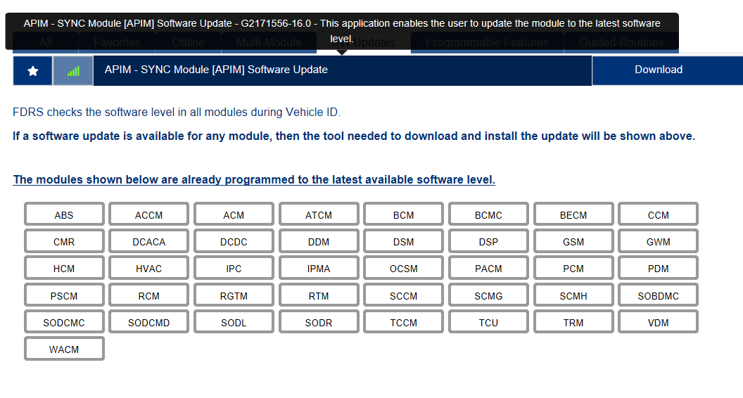 Ford F-150 Apple Carplay / Android Auto expand display KIB0922apim.PNG