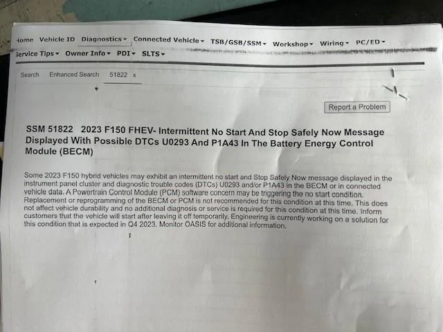 Ford F-150 2021 Battery issues kJZkes (002)