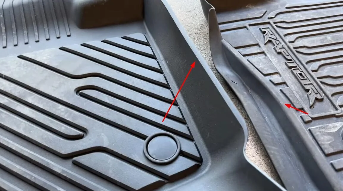 Ford F-150 Custom Floor Mats & Bed Mat Review | Lasfit VS OEM Lasfit VS OEM-High Edg