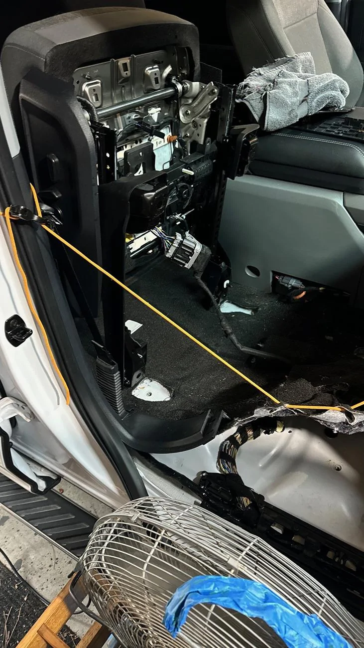 Ford F-150 Cabin air filter soaking wet leak 2