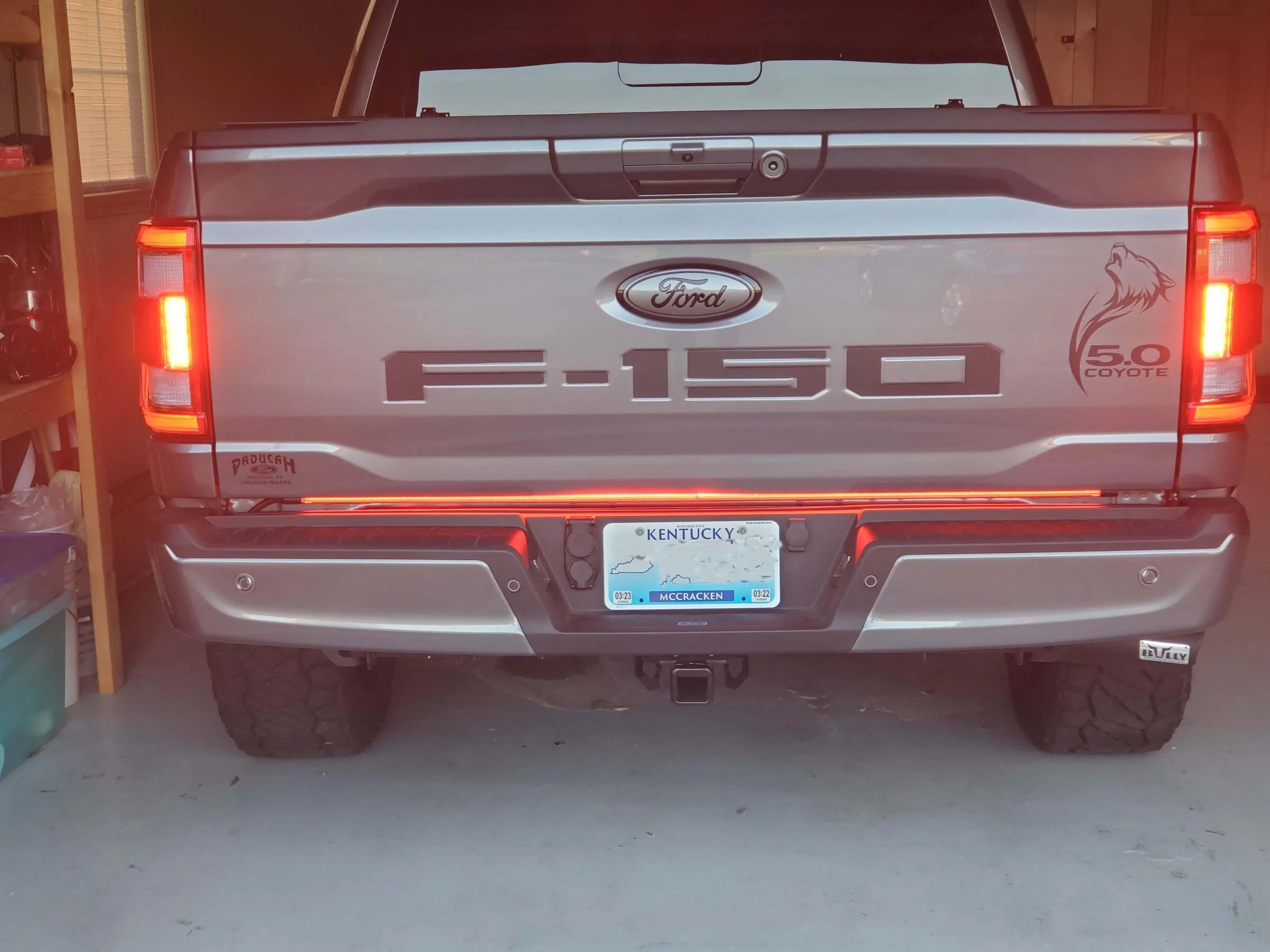 Ford F-150 Light bar for a tailgate with the step? light bar