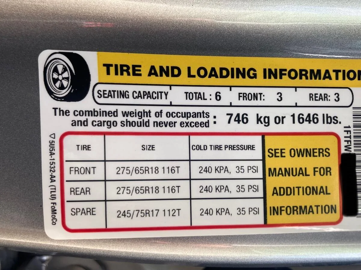 Ford F-150 Tow Package Breakdown For 2021 F-150 Load Sticker