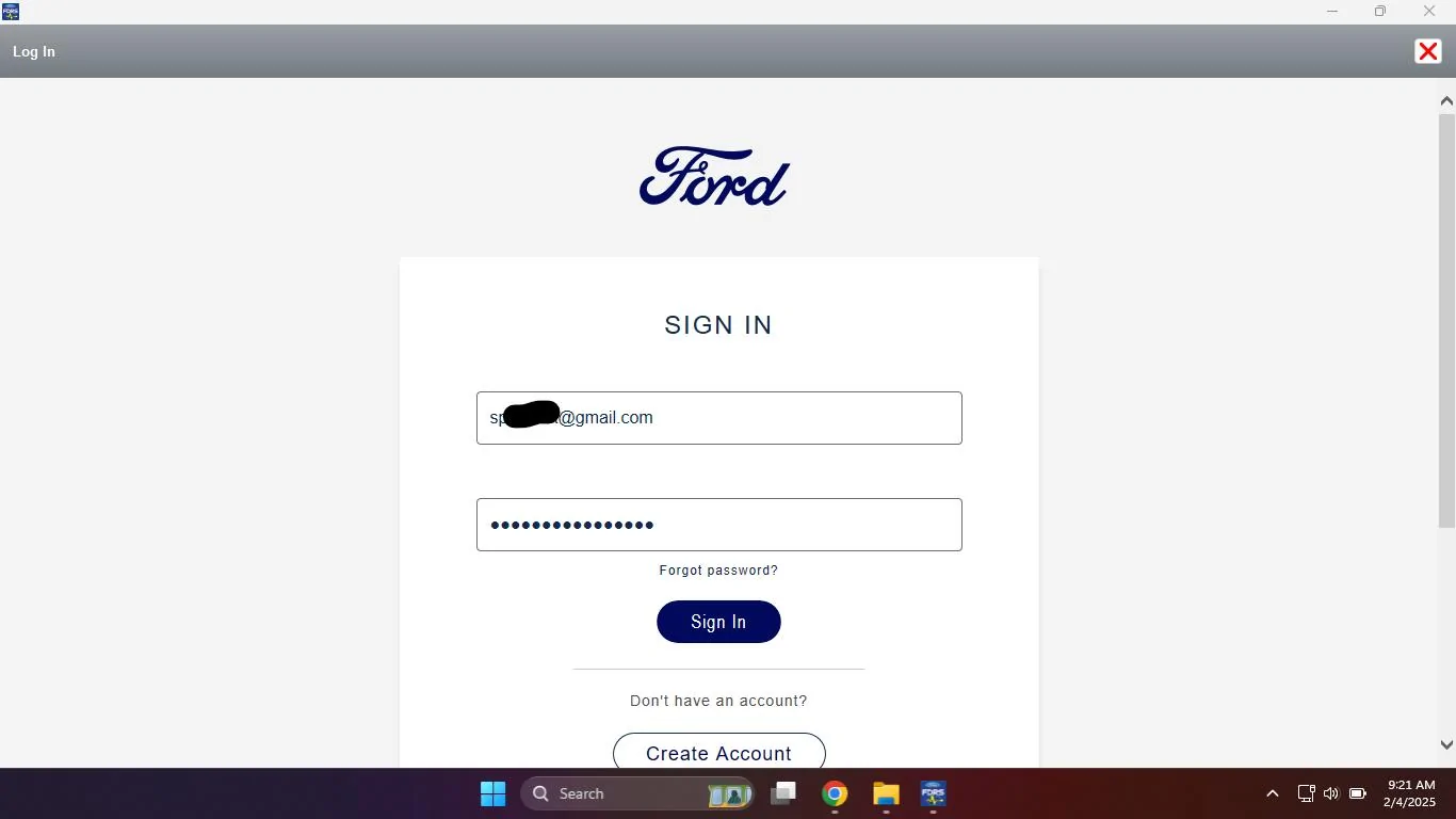 Ford F-150 ECU module programming guide using FDRS login1
