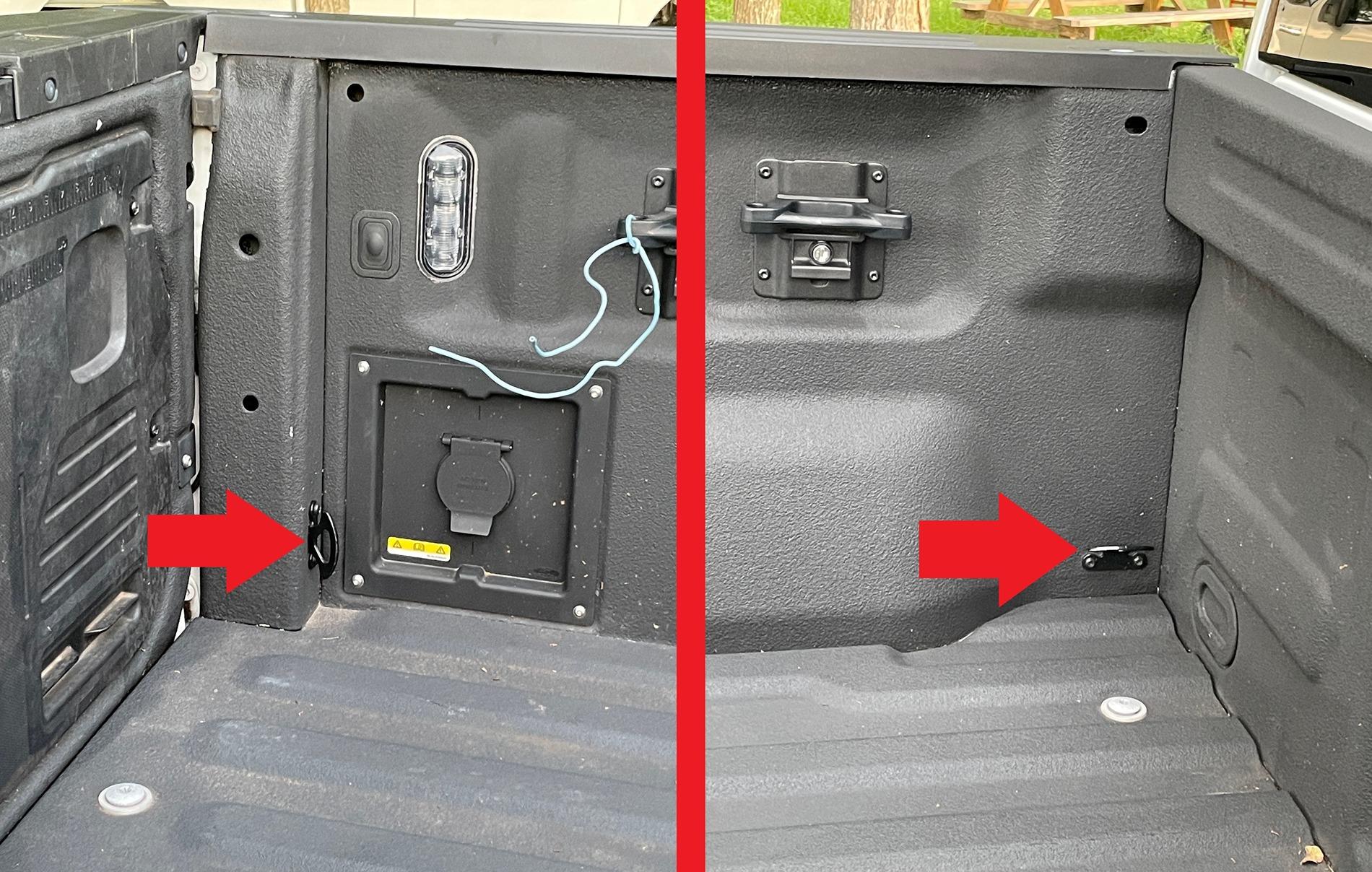 Ford F-150 Tie Down Cleats LOW TIE DOWNS