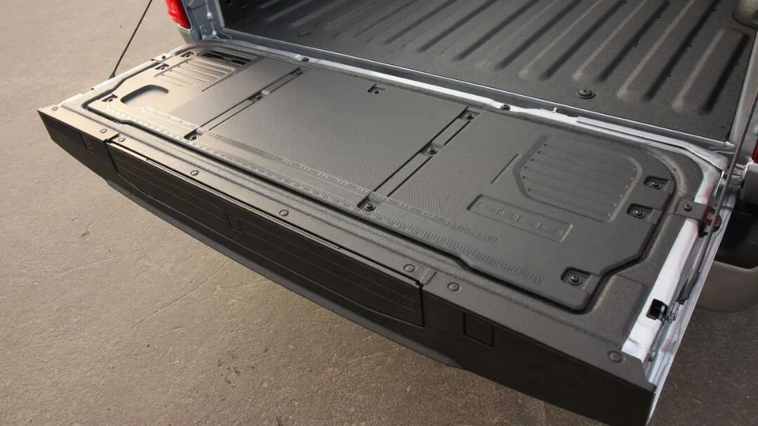 Ford Bed Ramp Kit fitment on a 2021 F150 with work surface tail gate ...