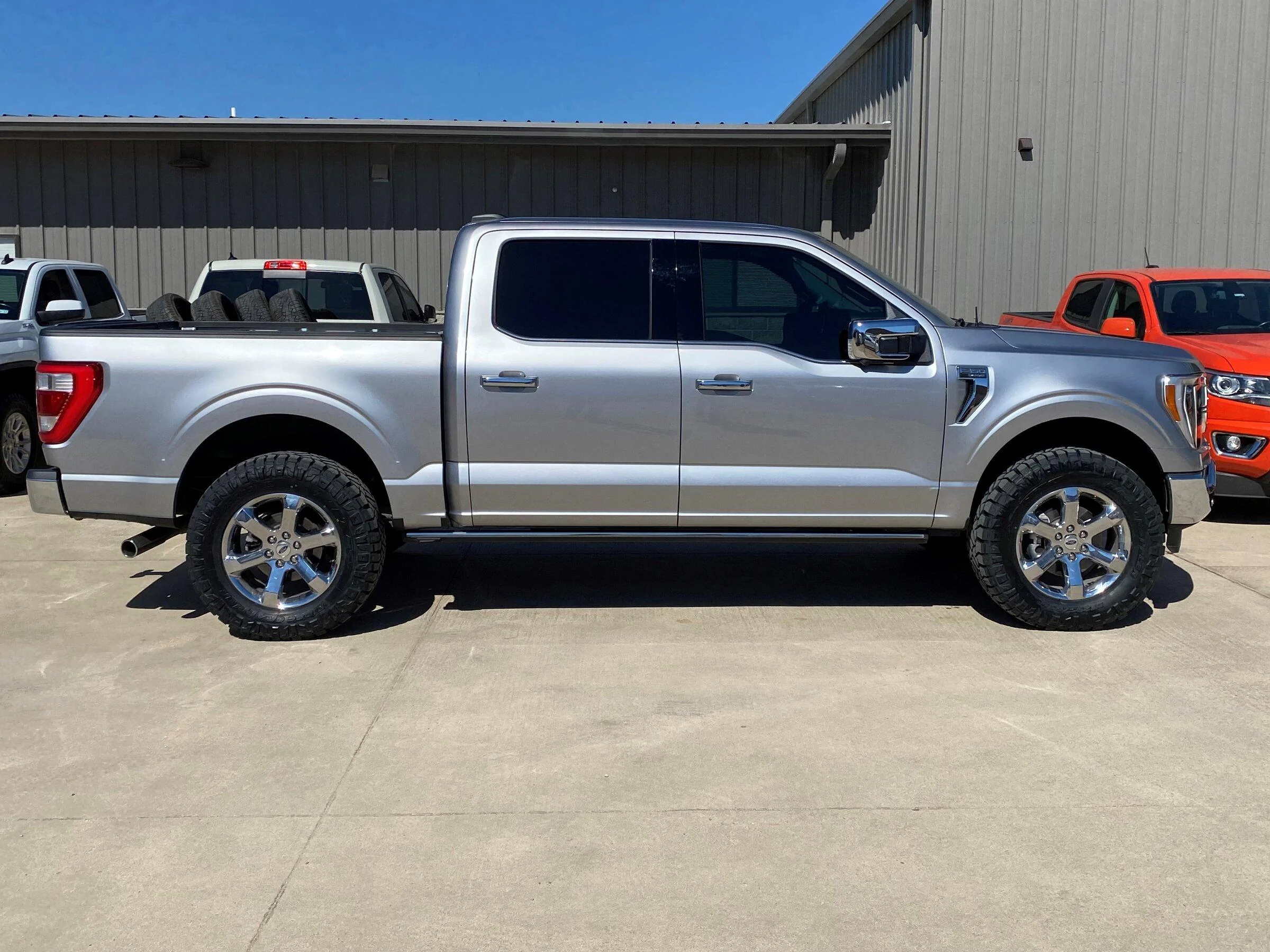 Ford F-150 Factory Wheels with Aftermarket Tire Thread Mays150Side2956520