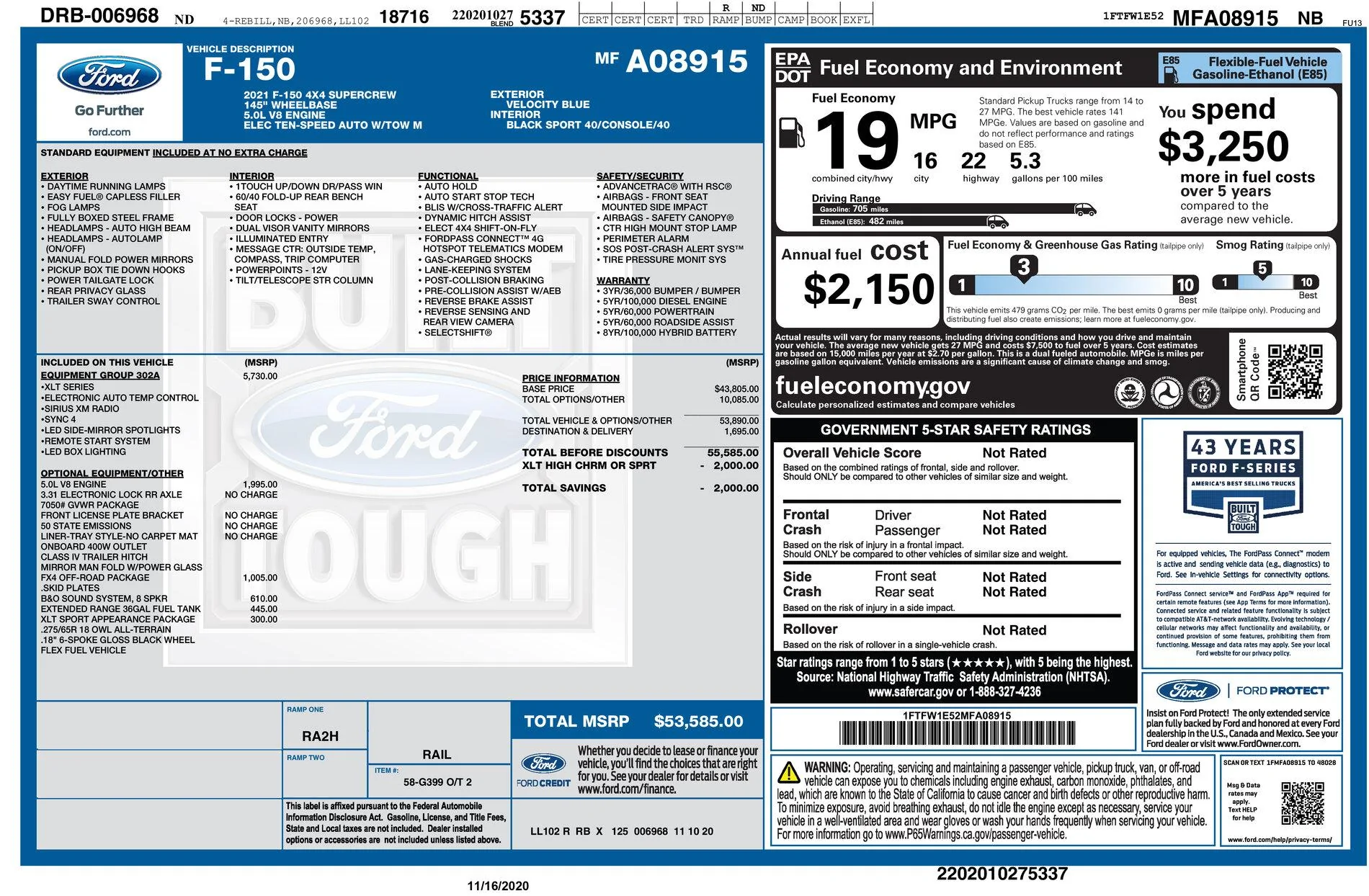 Ford F-150 2021+ F-150 Orders Tracking List & Stats [Enter Yours!] MY F150