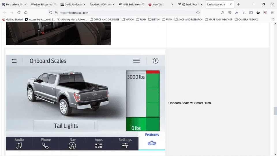 Ford F-150 F-150 Adds Class-Exclusive Payload Estimation, Trailer Towing and Smart Suspension Damping Features MyOnboardScalesLink