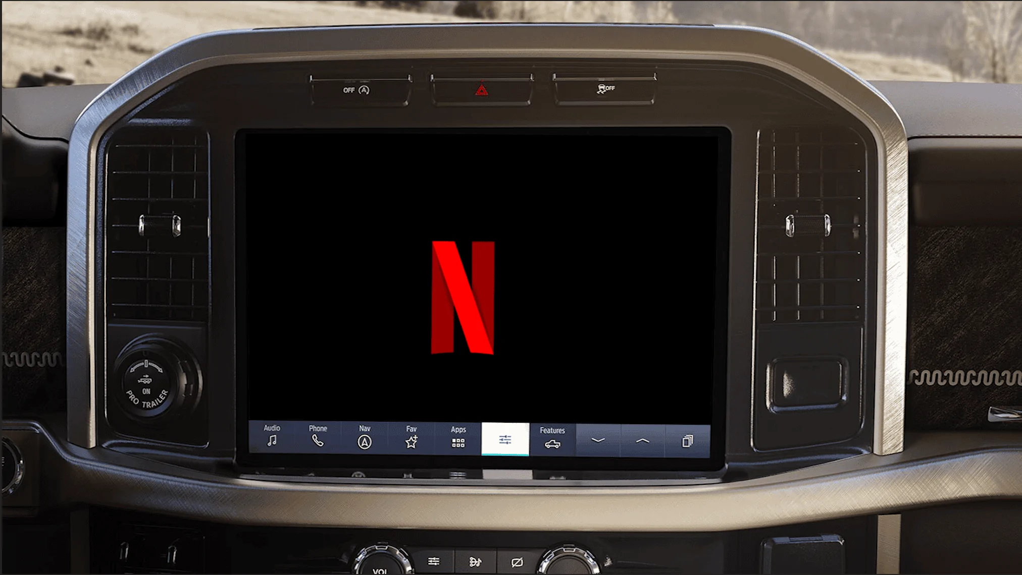 Ford F-150 New Sync Features Mock Ups Netflix Screenshot