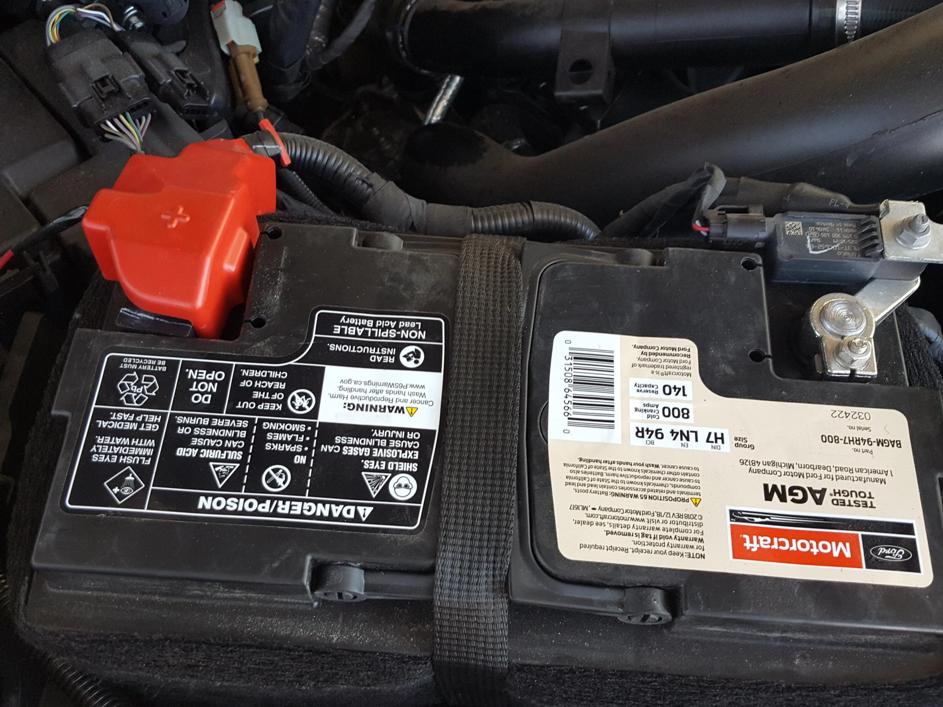 Ford F-150 Battery posts reversed. new battery