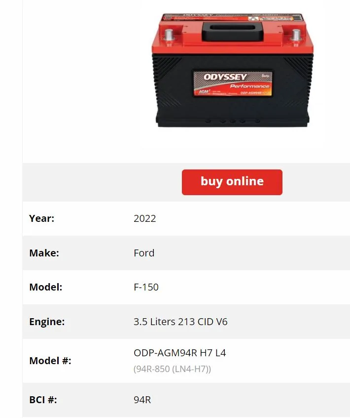 Ford F-150 "System Off to Save Battery" message Odyssey