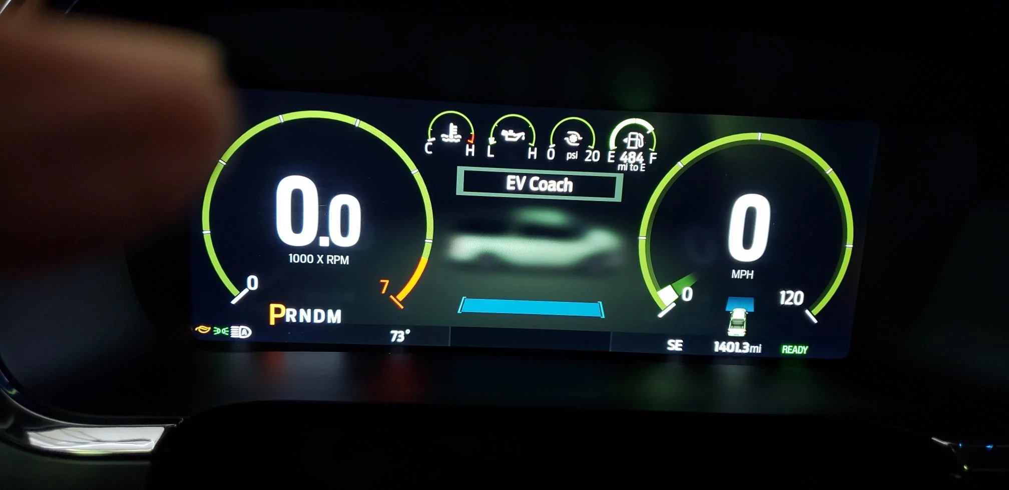 Ford F-150 Blurred Image on Instrument Panel Panel Blurred