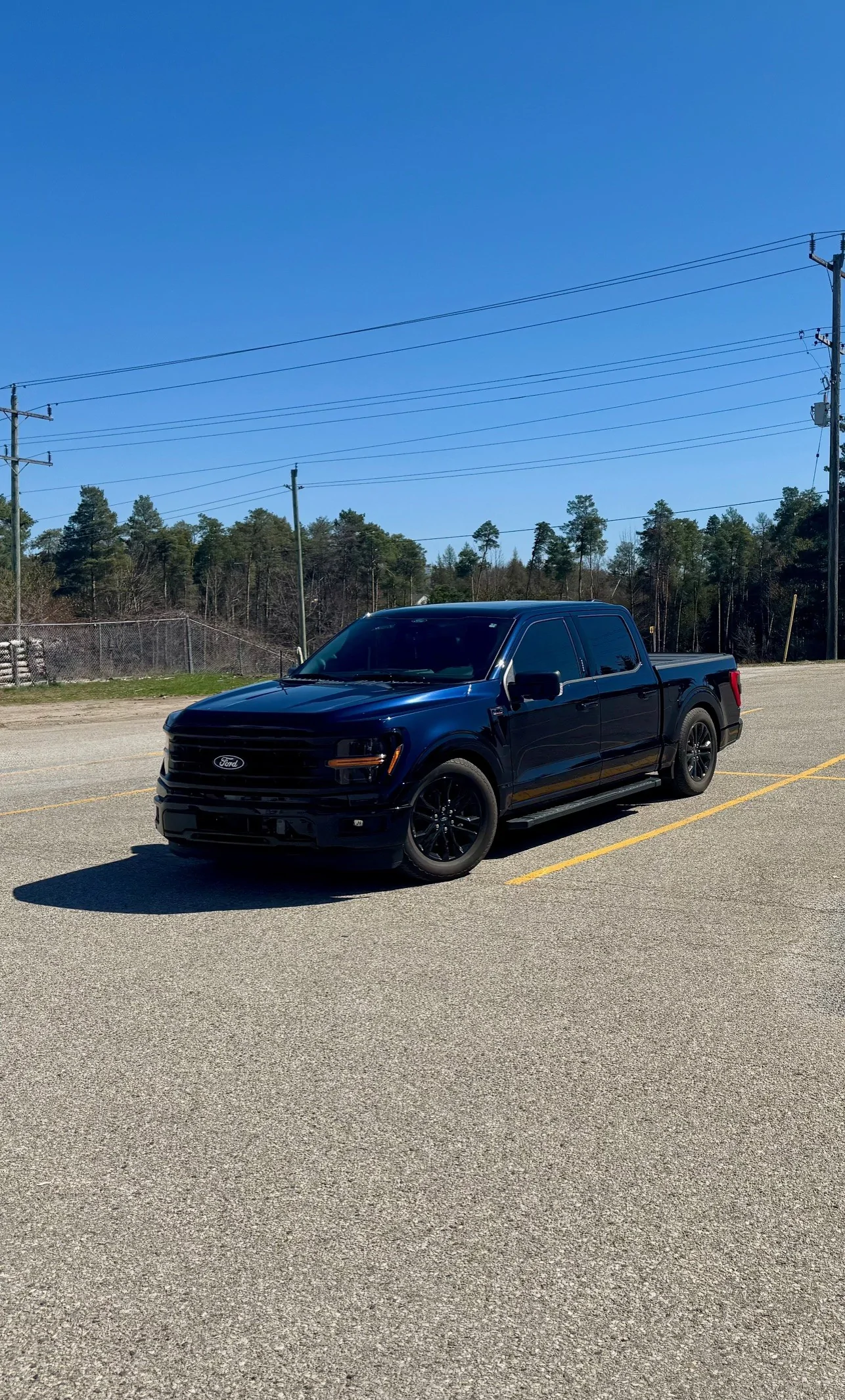 Ford F-150 Helper Bags and C-Notch Kit combination parked