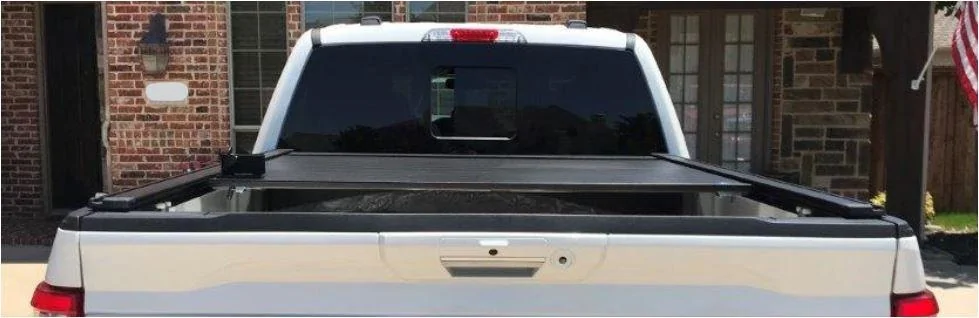 Ford F-150 Ford Branded Embark Retractable Bed Cover by Retrax, For 6.5 Bed Partial Opened