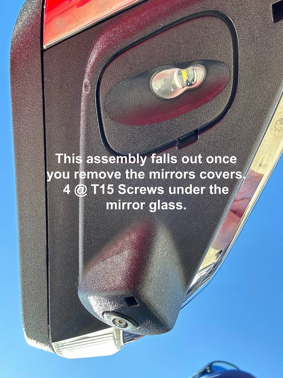Ford F-150 360 wonky after adding power mirrors phonto