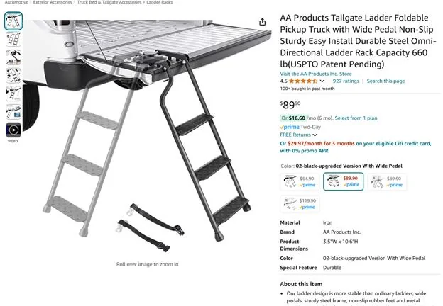 Ford F-150 Can Tailgate with Step be ordered from dealer? Picture1