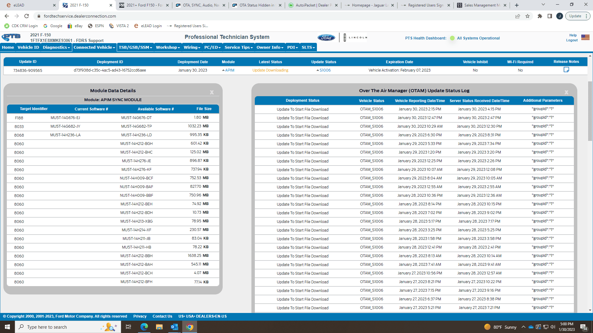 Ford F-150 OTA Status Hidden in the Ford Website Picture14
