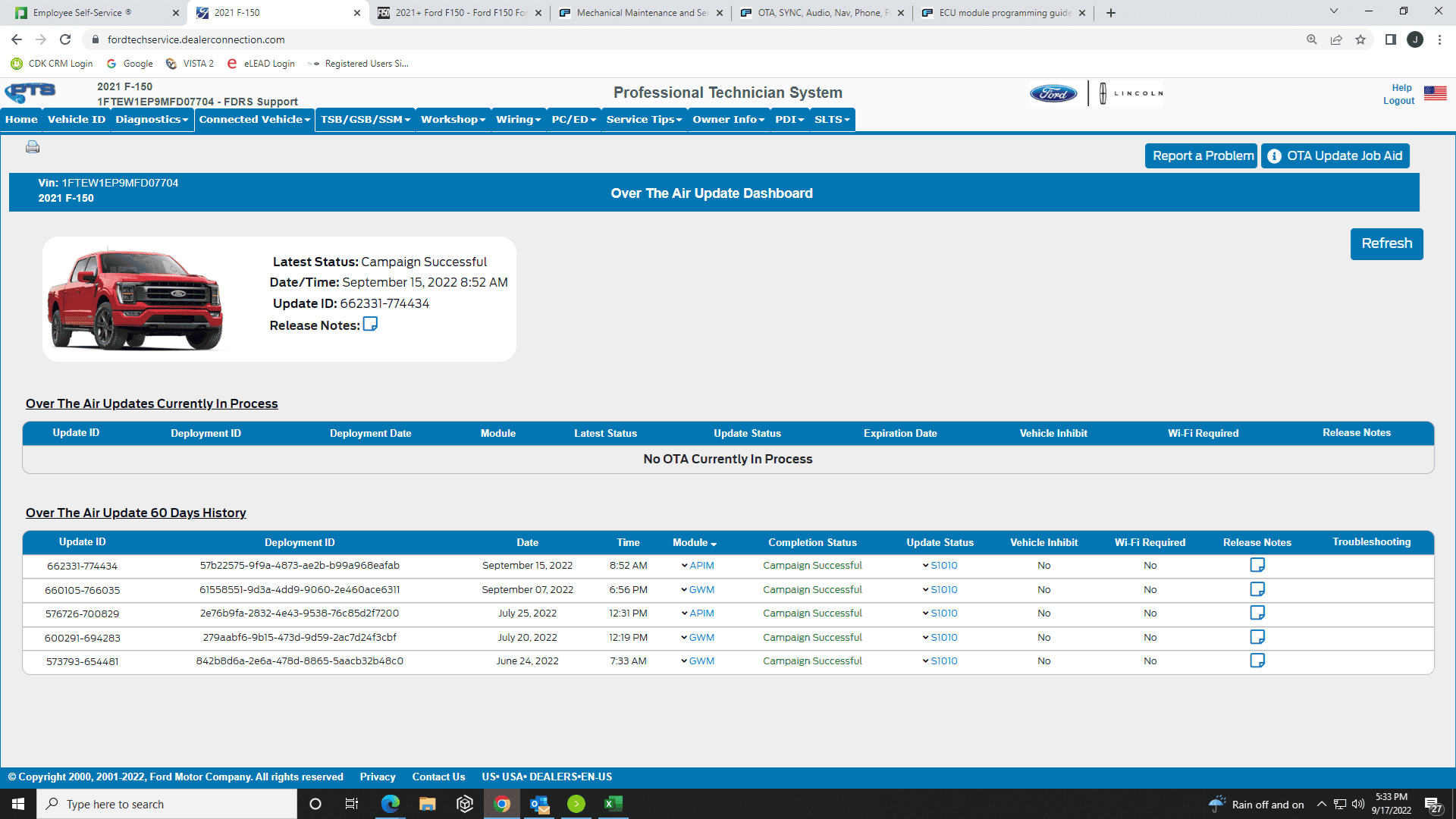 Ford F-150 ECU module programming guide using FDRS Picture2