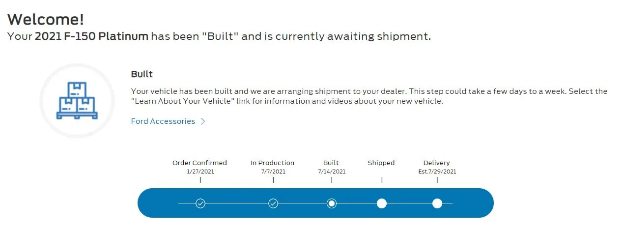 Ford F-150 7/5 Build Week Club plat2