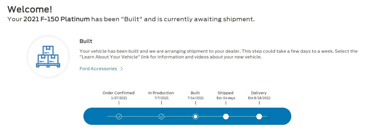 Ford F-150 7/5 Build Week Club plat3
