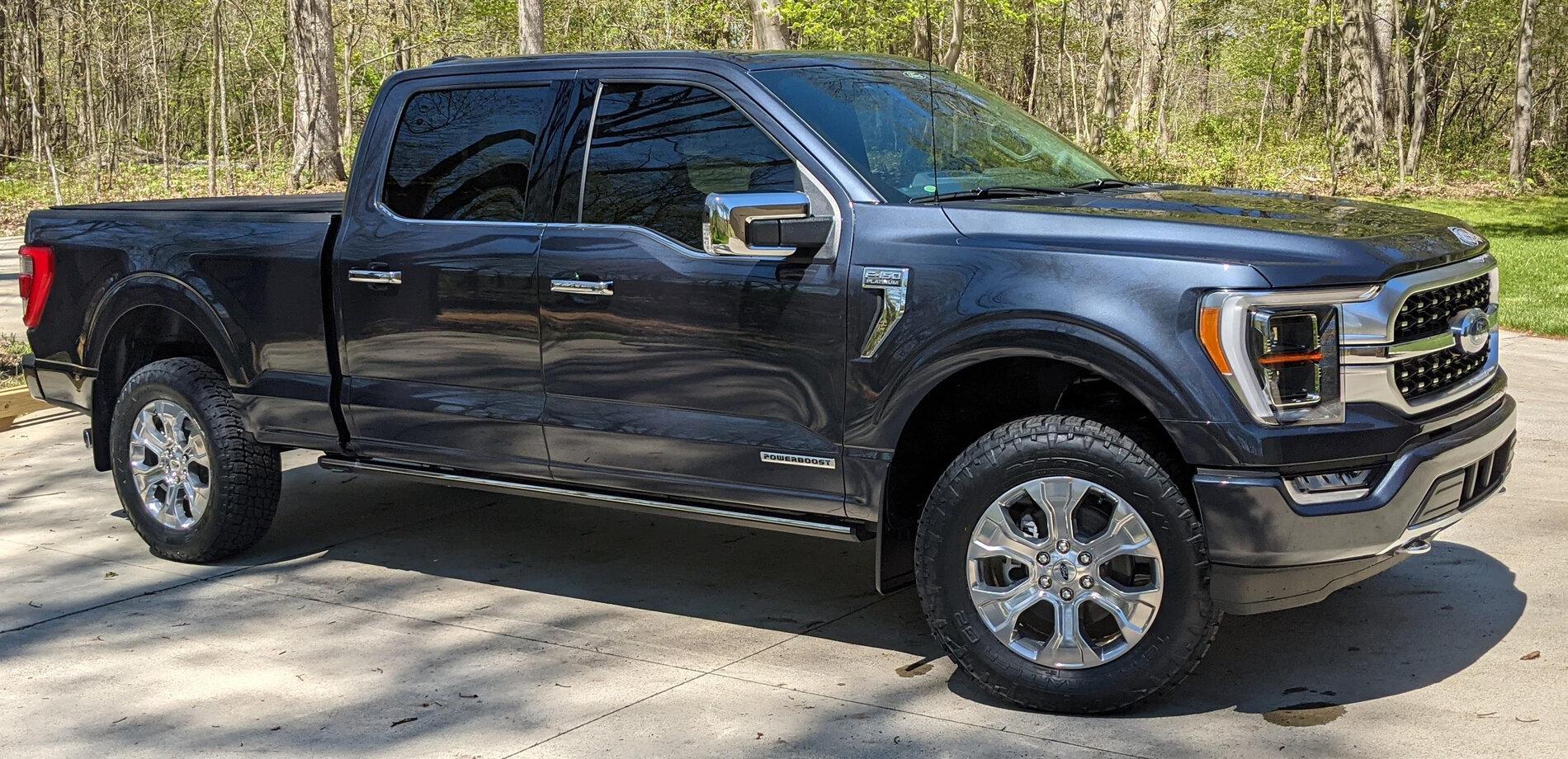 Ford F-150 Platinum wheels with larger more aggressive tires? Platinum Leveled