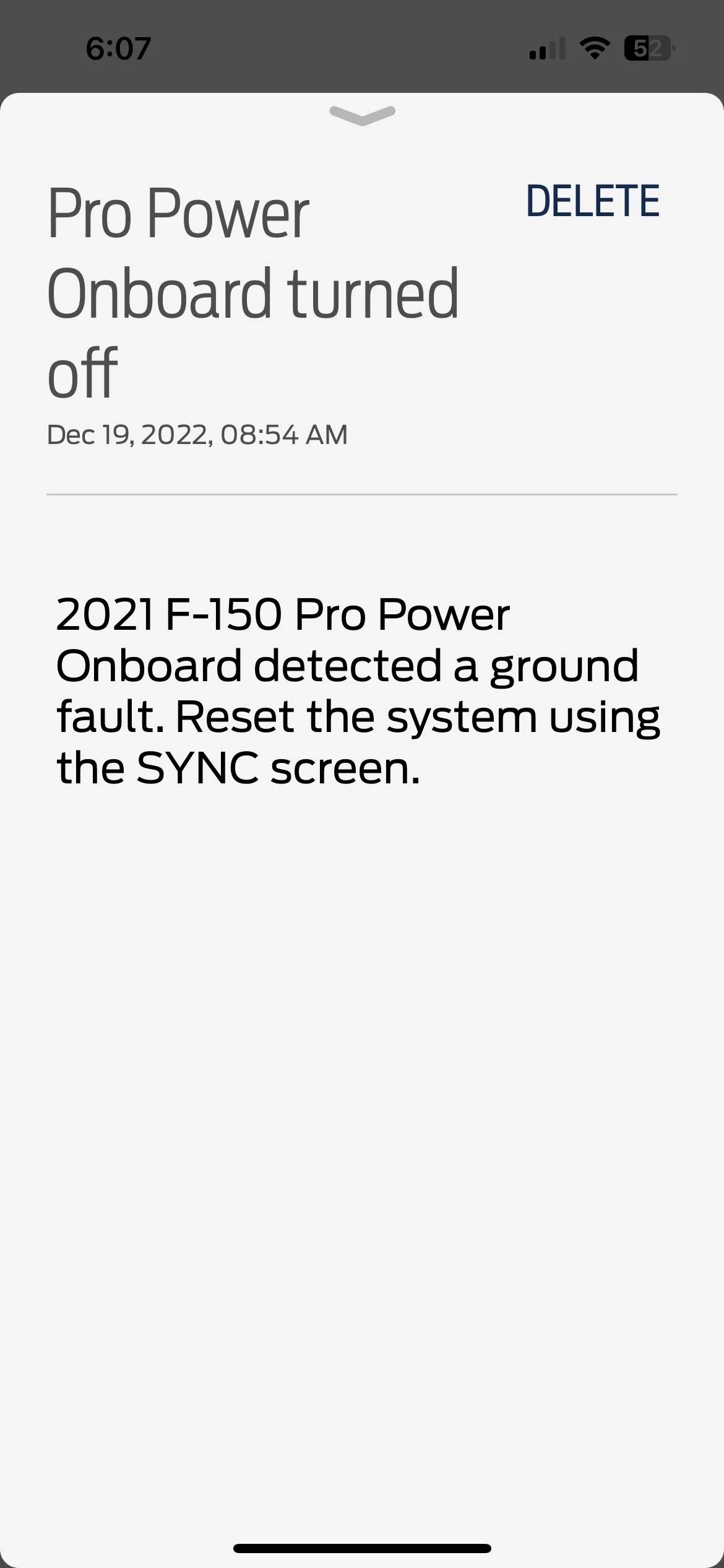 Ford F-150 IT'S FIXED>>>>>>Pro Power Onboard keep turning off while driving with nothing plugged into outlets Pro Power Onboard turned off