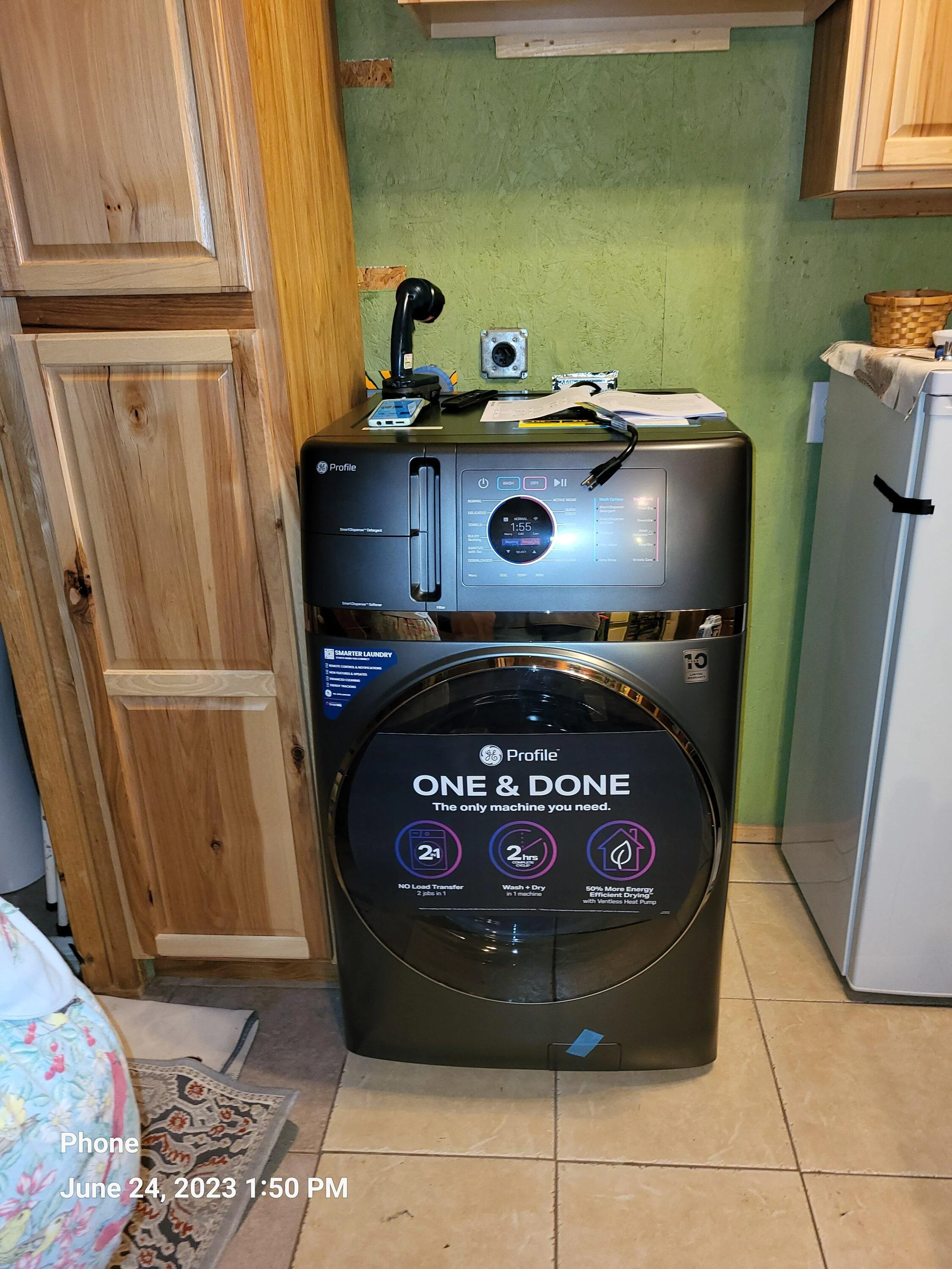 Ford F-150 G E all in one profile washer heat pump dryer profile washer