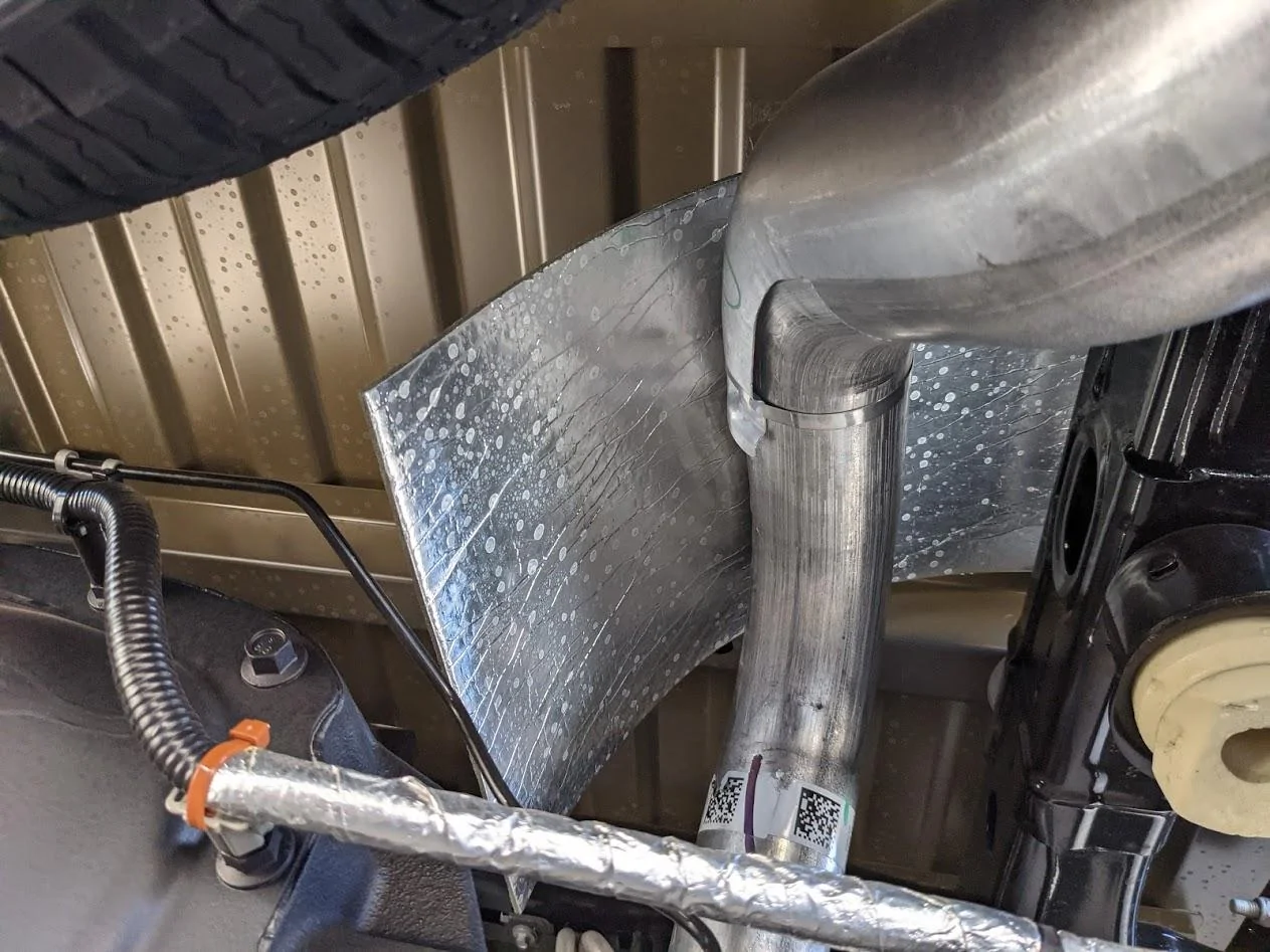 Ford F-150 Sound material into driveshaft PXL_20210325_205742939