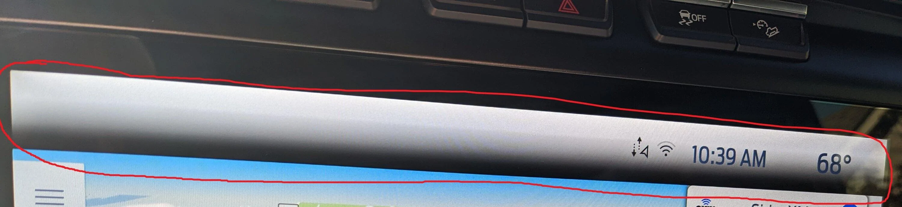 Ford F-150 Unreal Theme - Top Bar Gradient Color on Navigation Tab PXL_20221026_153926343