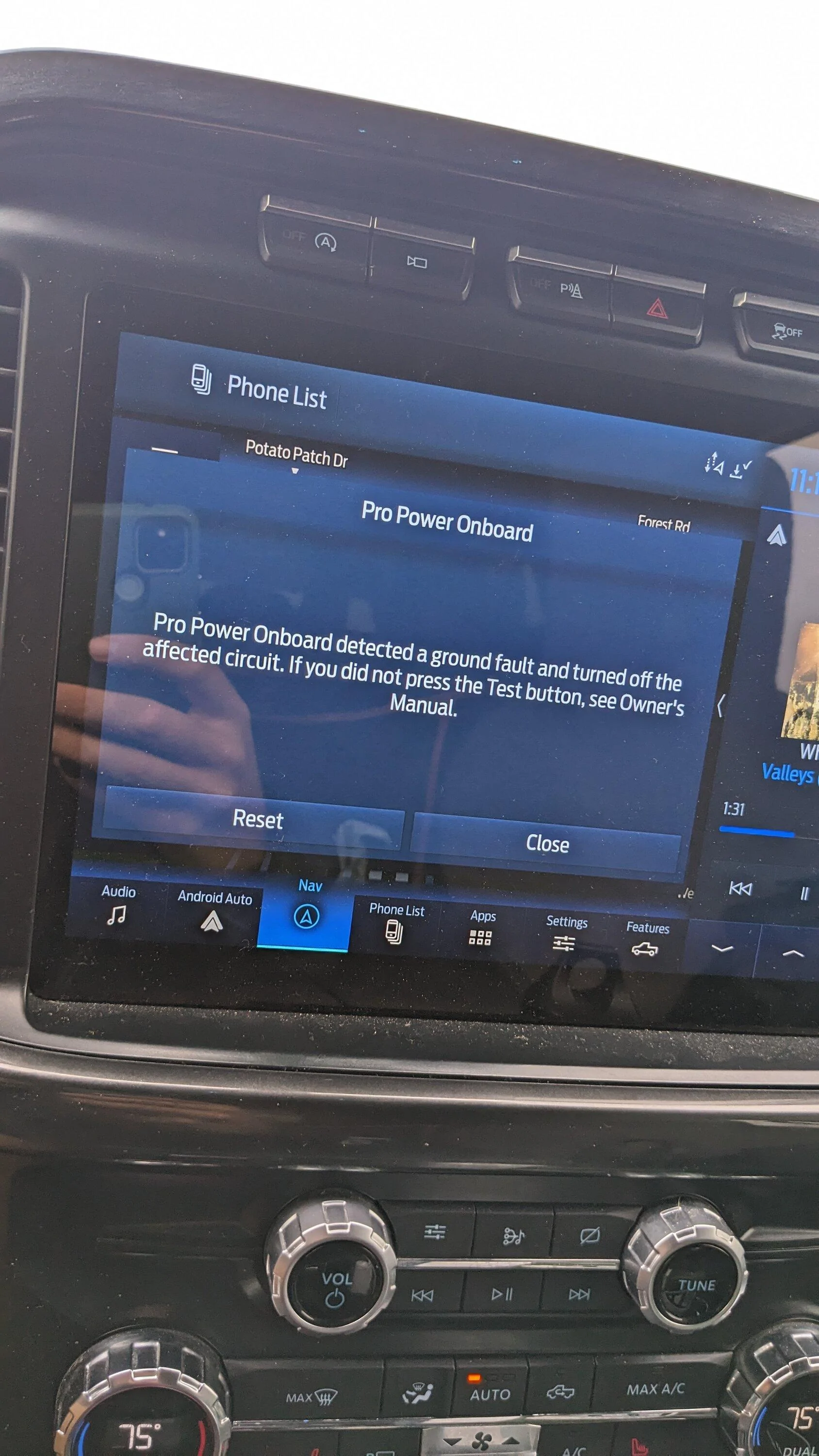 Ford F-150 IT'S FIXED>>>>>>Pro Power Onboard keep turning off while driving with nothing plugged into outlets PXL_20230111_181409369