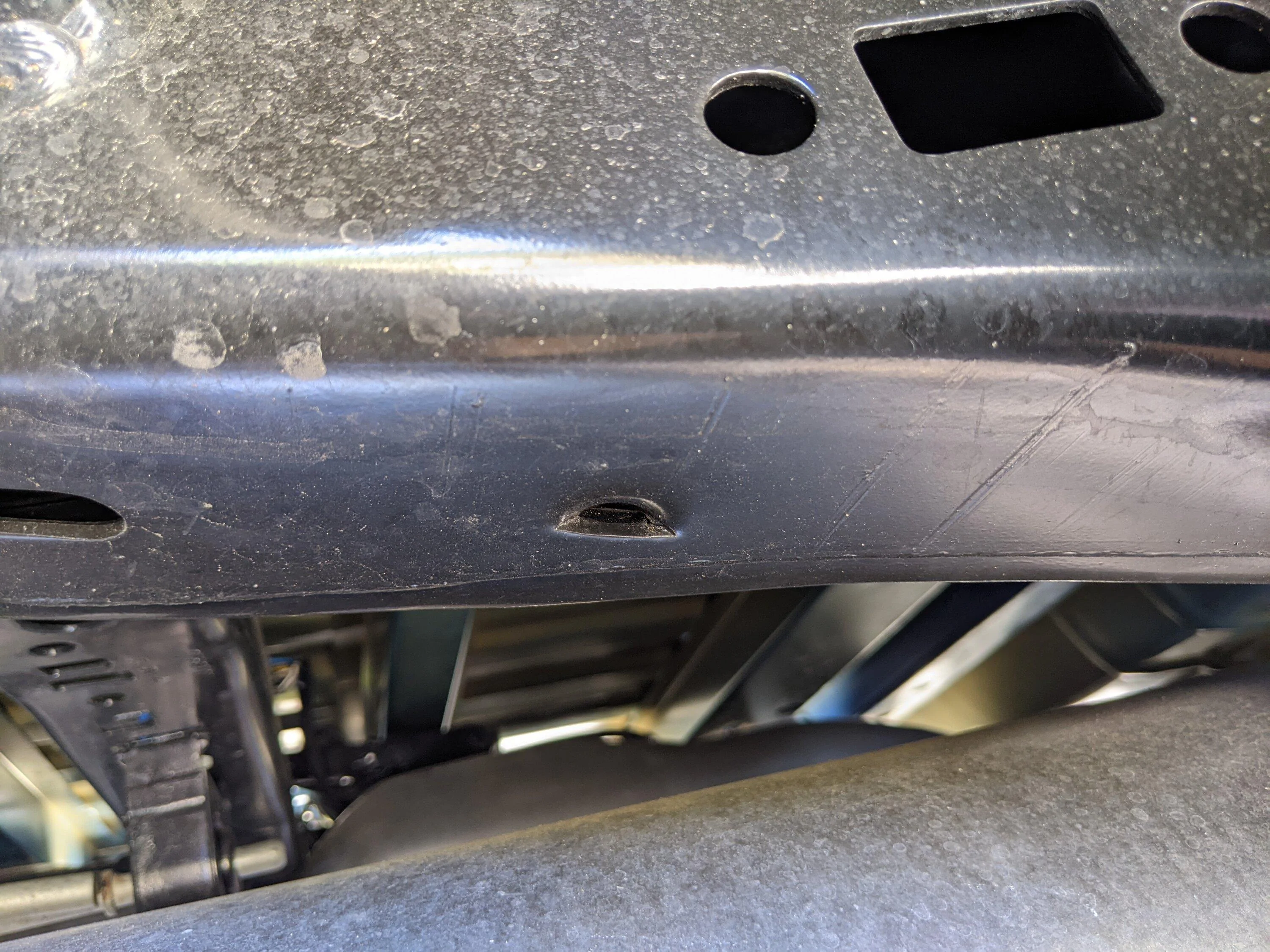 Ford F-150 What is this dent/crack in my frame? PXL_20230418_182112577