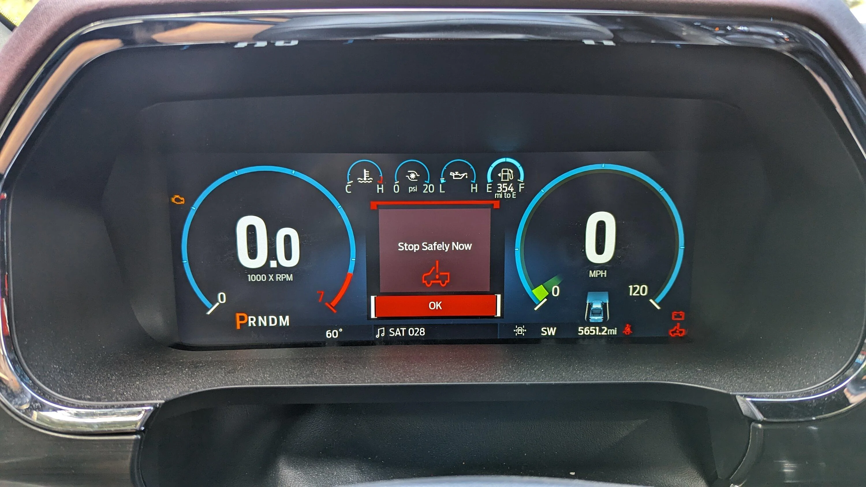 Ford F-150 HELP: "Stop Safely Now" message? PXL_20230810_164654908.MP