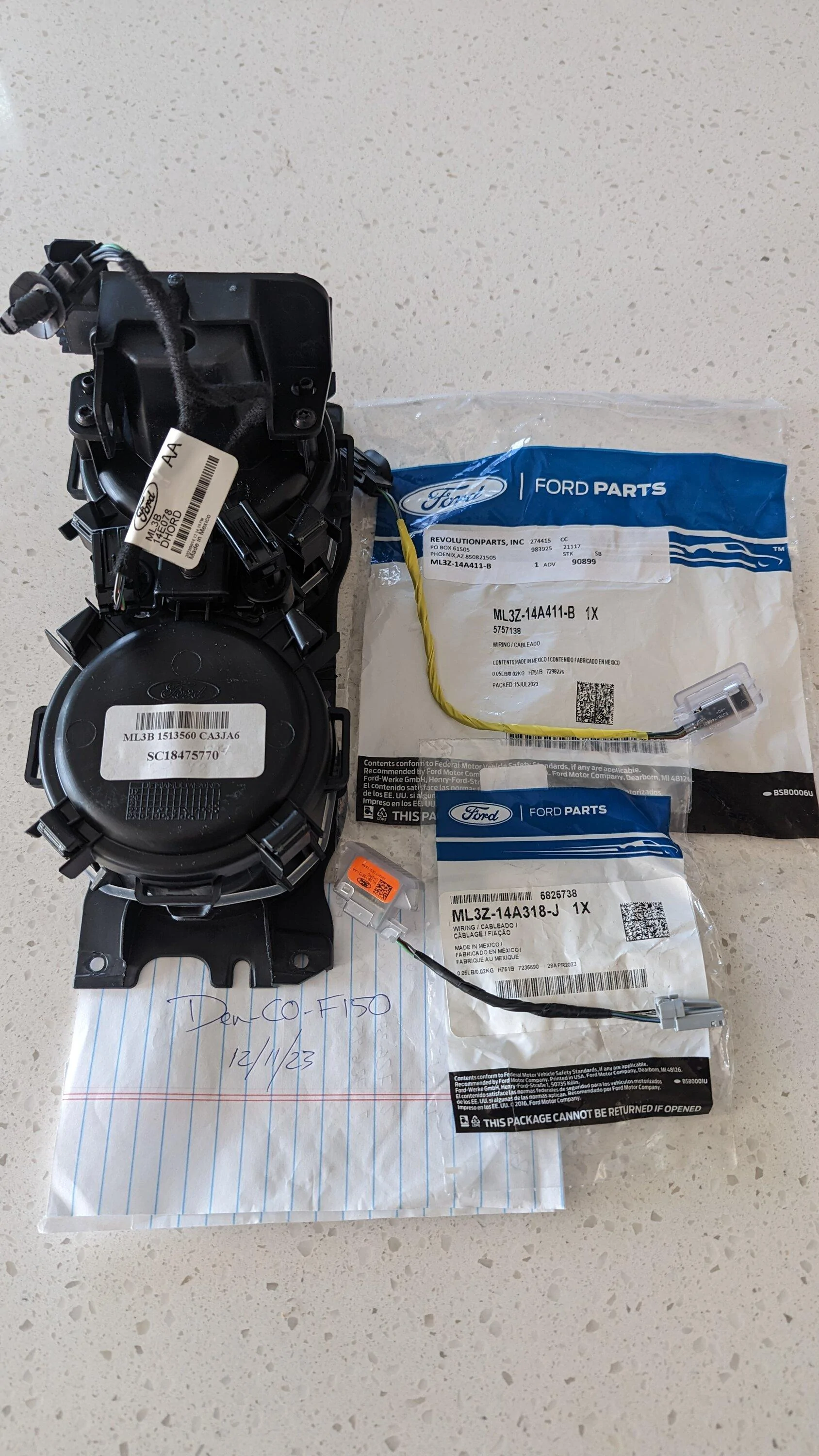 Ford F-150 Footwell LED's and Cupholder w/ LED's PXL_20231211_154544065